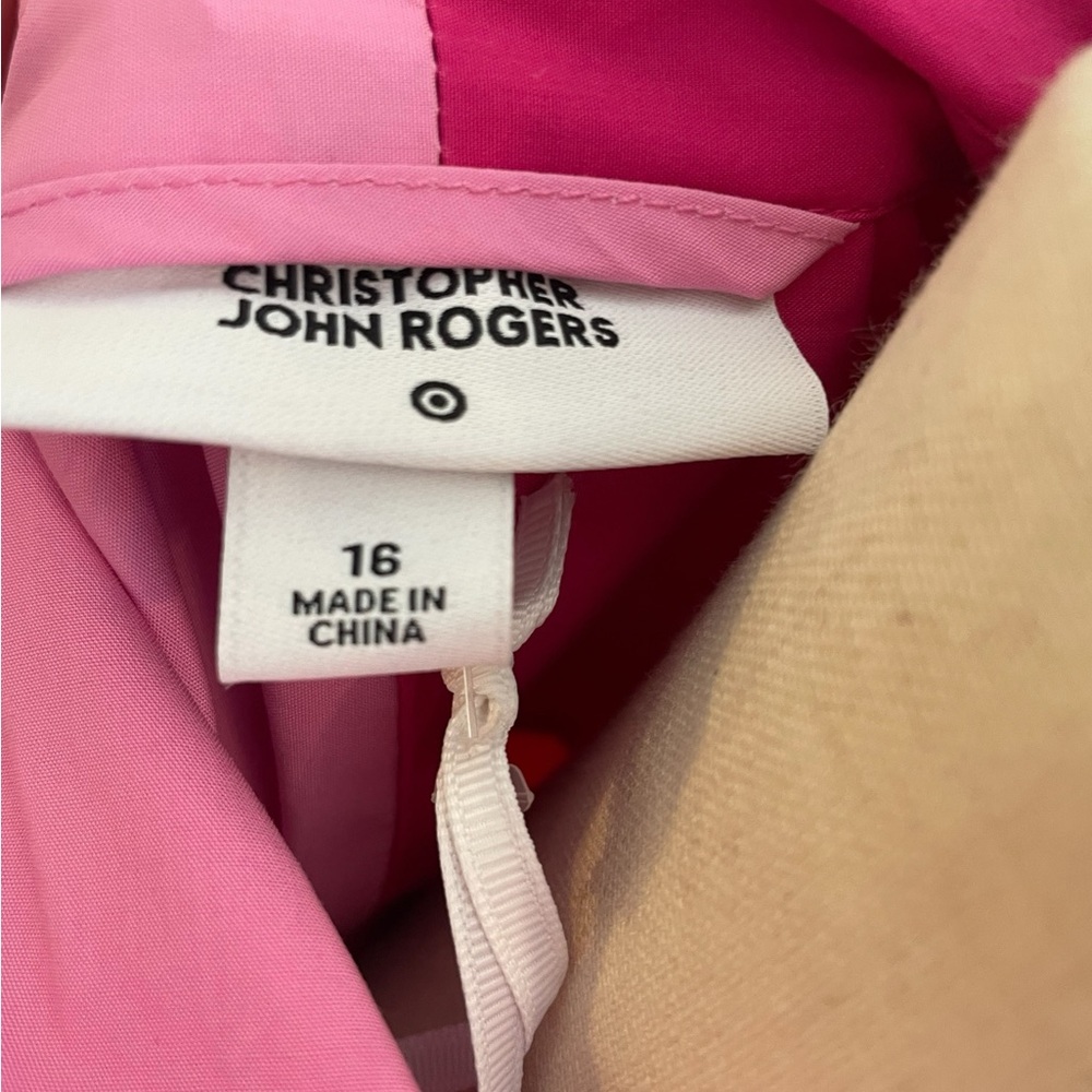 Christopher John Rogers x Target Two-Tone Pink Midi Shirt Dress New With Tags - Picture 12 of 16